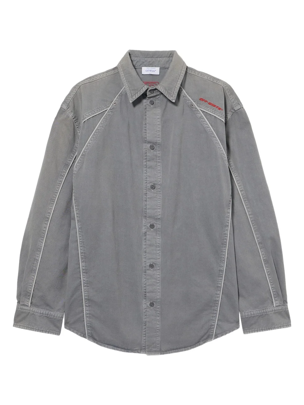 Off-White Garment-Dyed Sporty Shirt