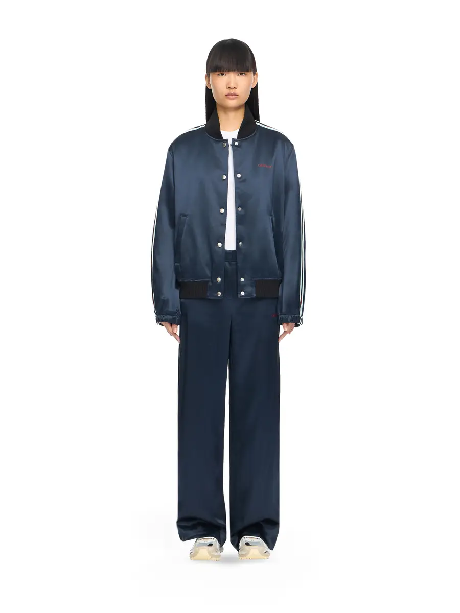 Off-White Satin Wide Pants | Thumbnail 2