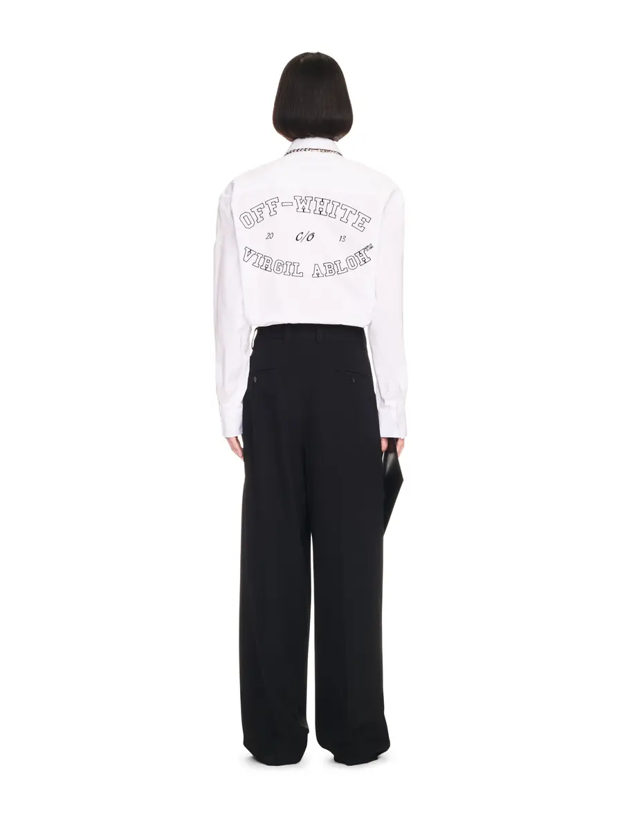 Off-White OW EMB WOOL DARTED PANT | Thumbnail 4