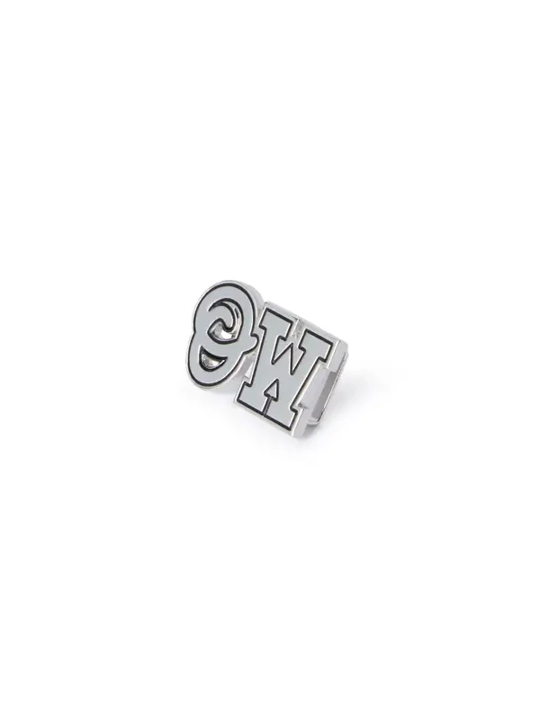 Off-White Silver Initials Dubraw Charm