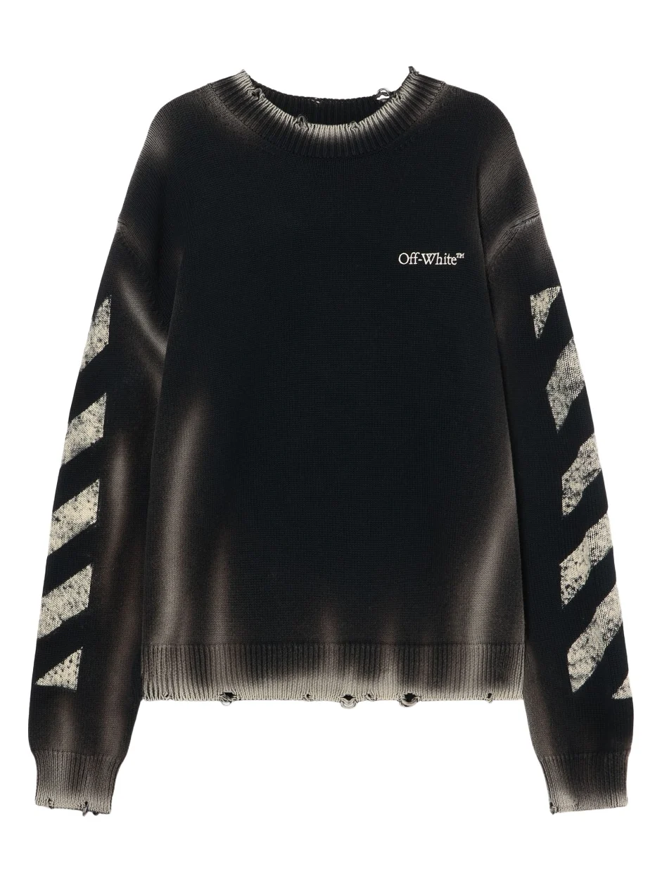 Diag Corrosion Crewneck Sweater Diag Corrosion Crewneck Sweater