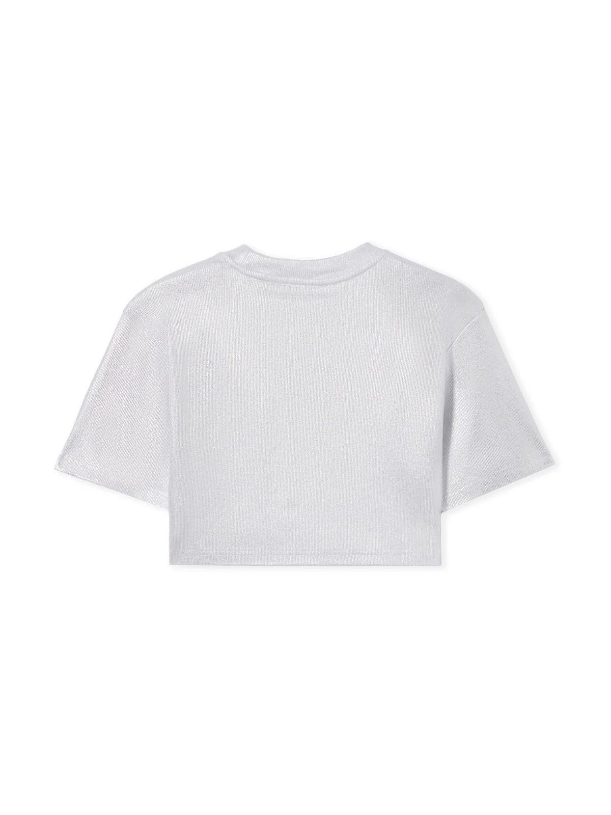 Off-White Off Coated Rib Crop T-Shirt