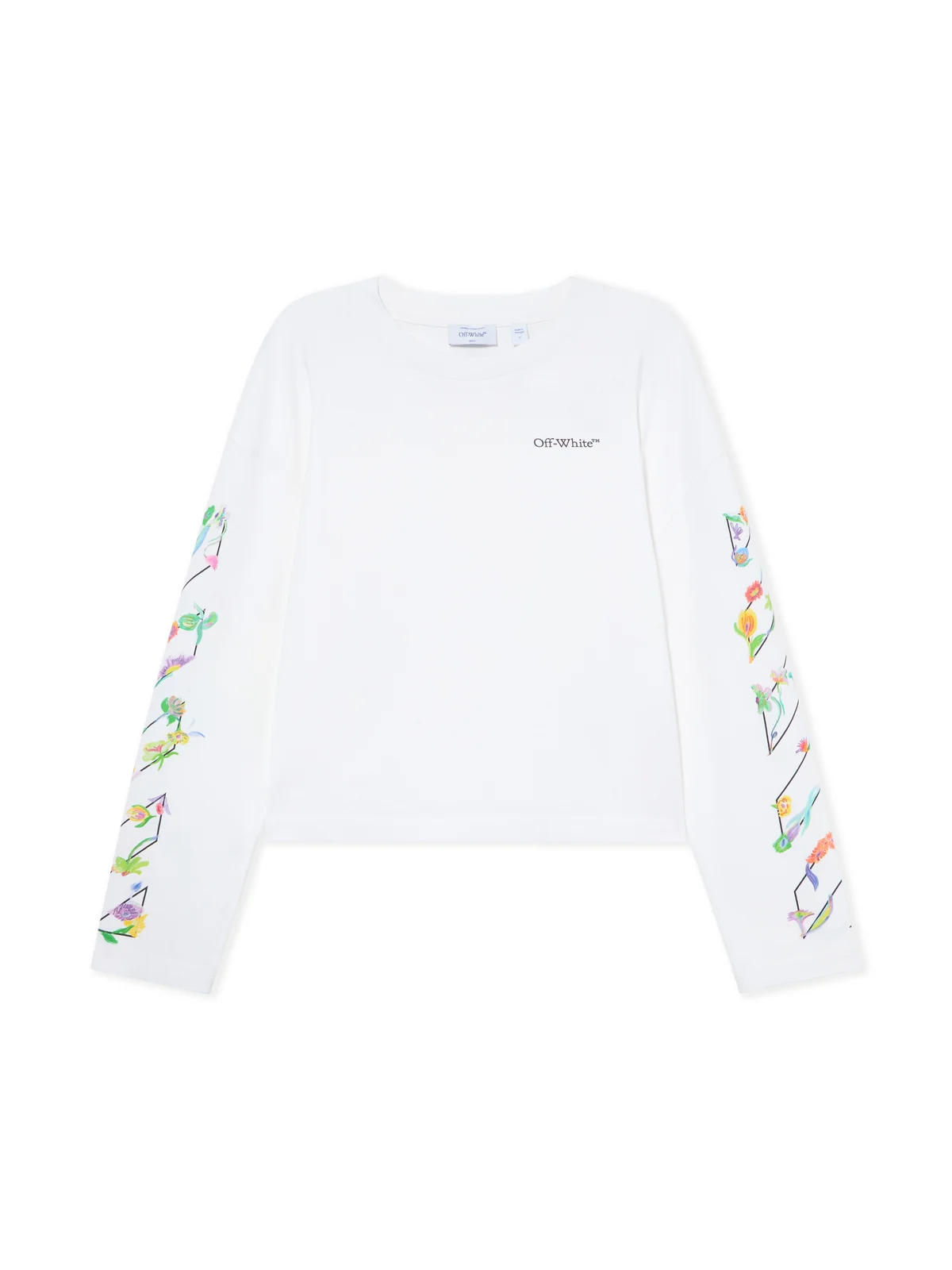 Diagonal Glowing Flower Long-Sleeved T-shirt Diagonal Glowing Flower Long-Sleeved T-shirt