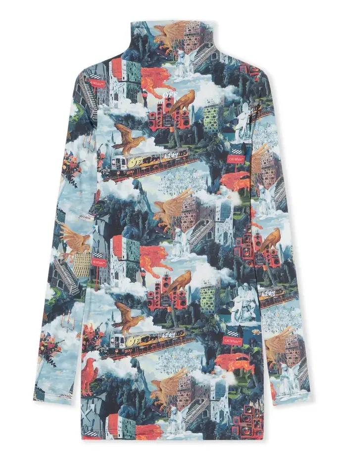 World Paint Second Skin Mini Dress