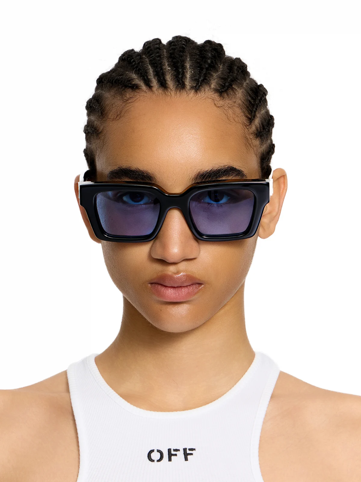 Virgil L Light Blue Lens Sunglasses