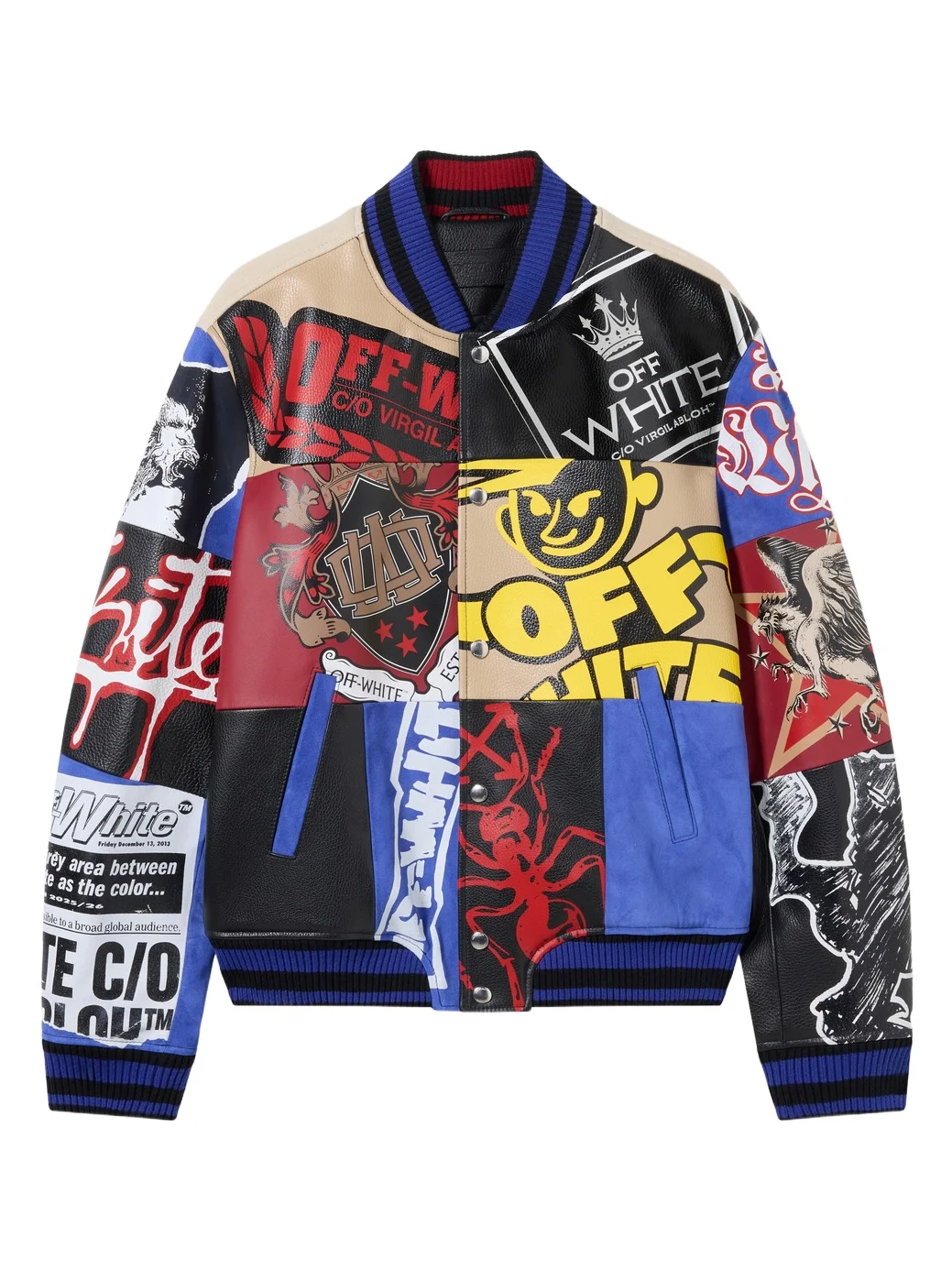 Off-White Multipatch Wool Varsity Jacket