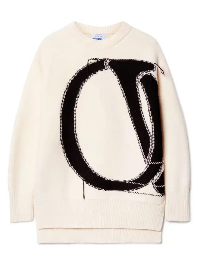 White Maxi Logo Crewneck White Maxi Logo Crewneck