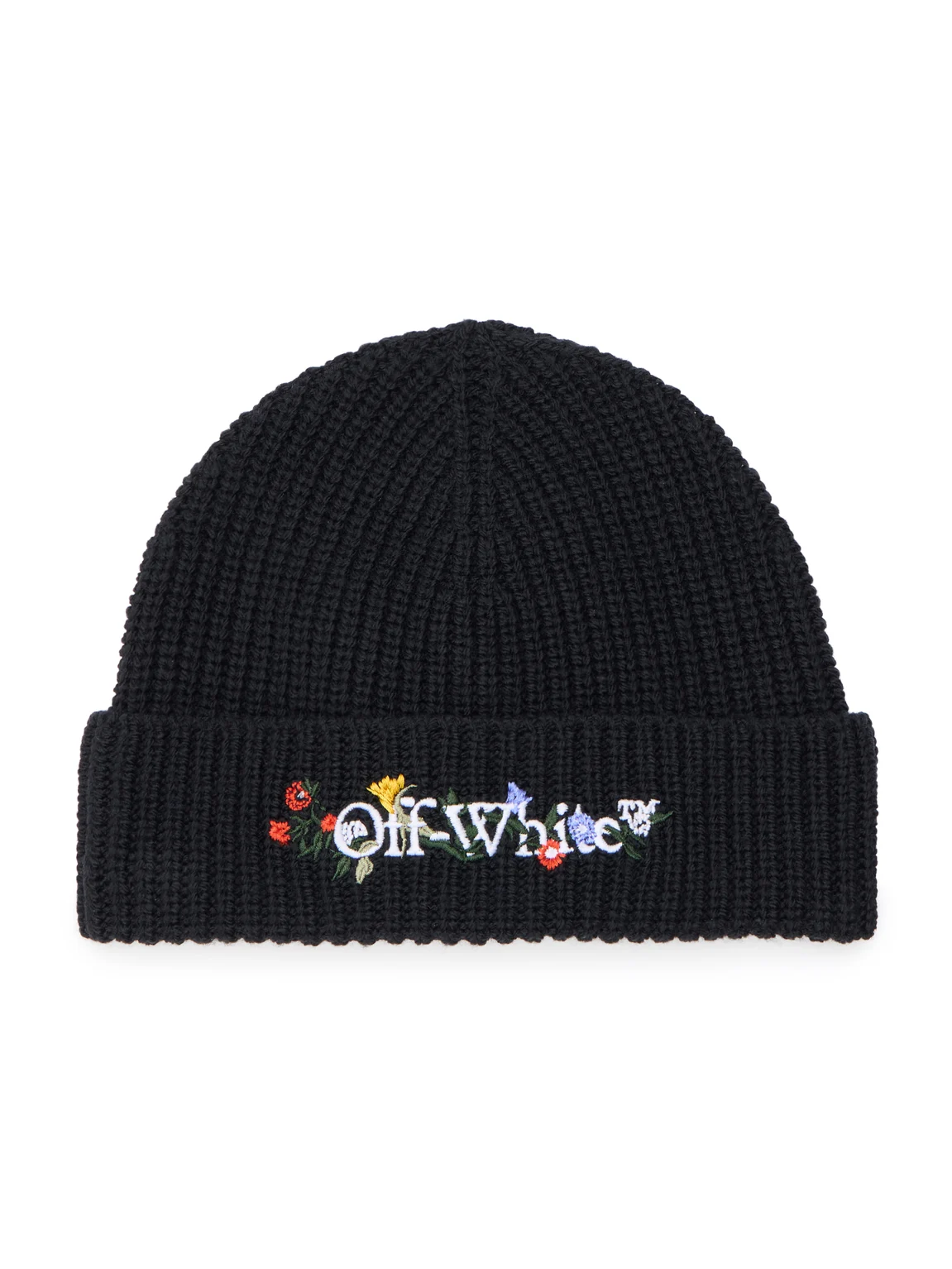 Floral Embroidered Beanie