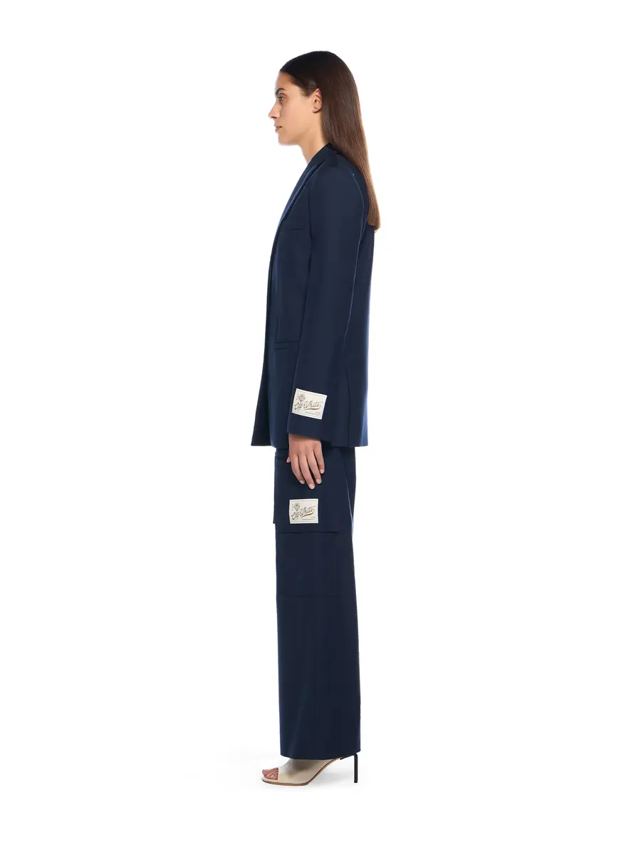 Off-White Gabardine Label Tomboy Blazer | Thumbnail 3