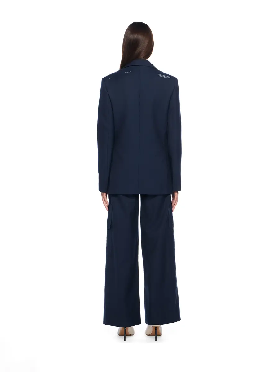 Off-White Gabardine Label Tomboy Blazer | Thumbnail 4
