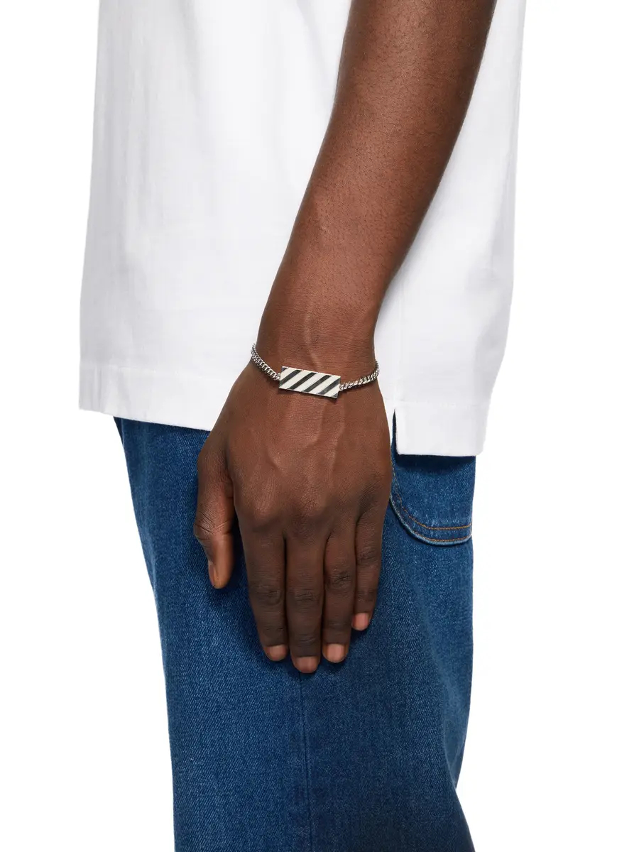 Off-White Diagonal Metal Bracelet | Thumbnail 2 Off-White Diagonal Metal Bracelet | Thumbnail 2
