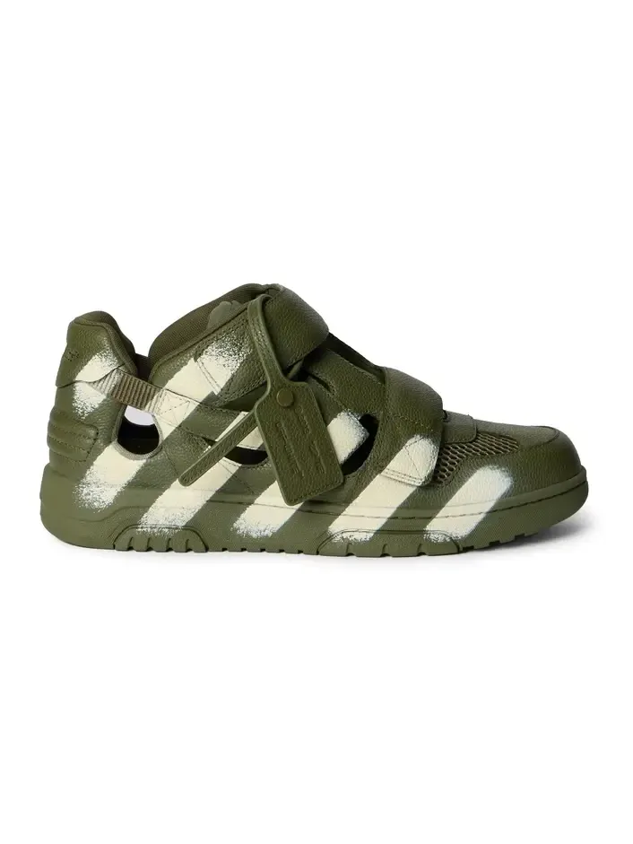 Off-White Out Of Office Striped Sandals