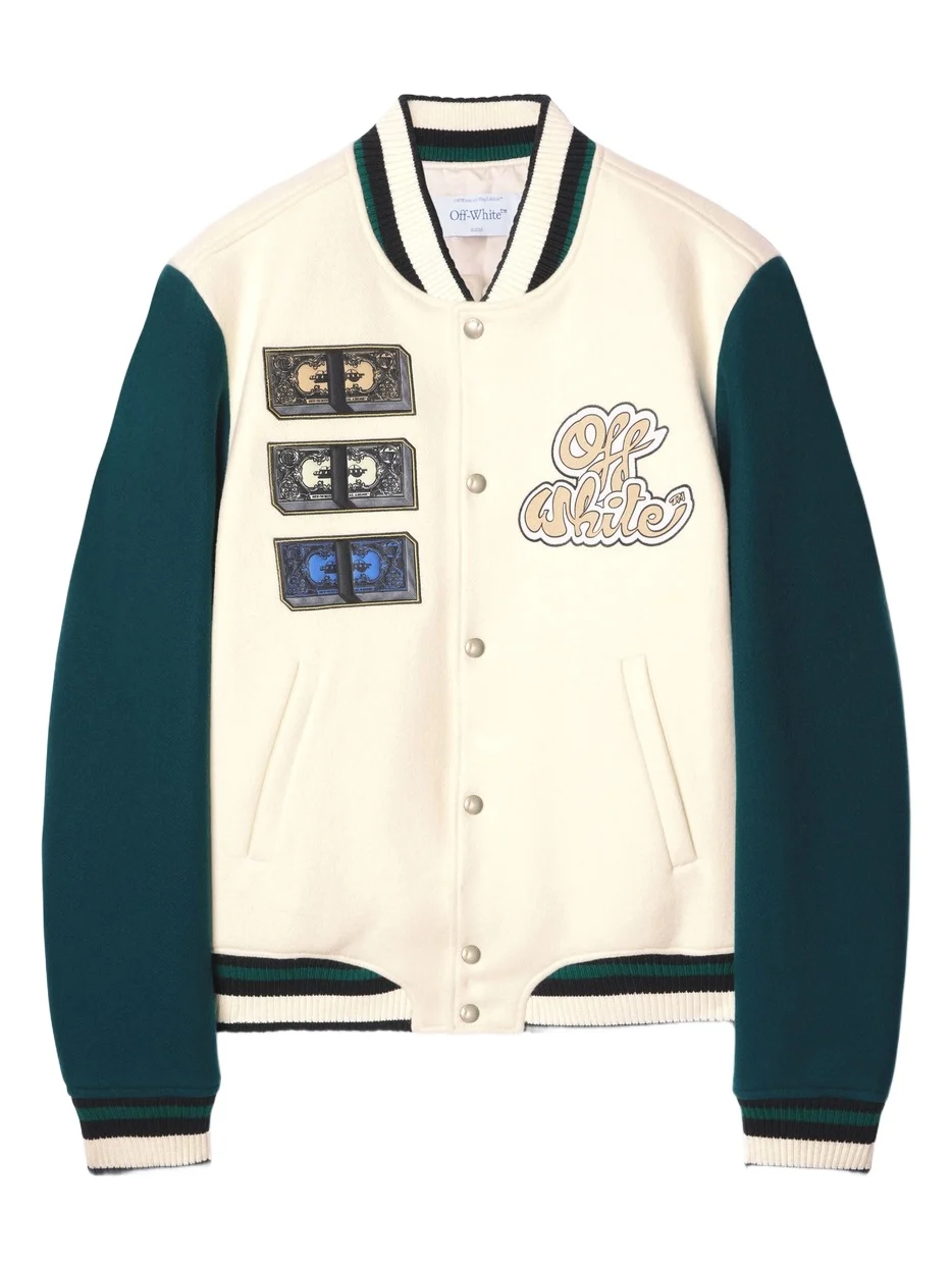 Off-White White Cash Varsity Jacket
