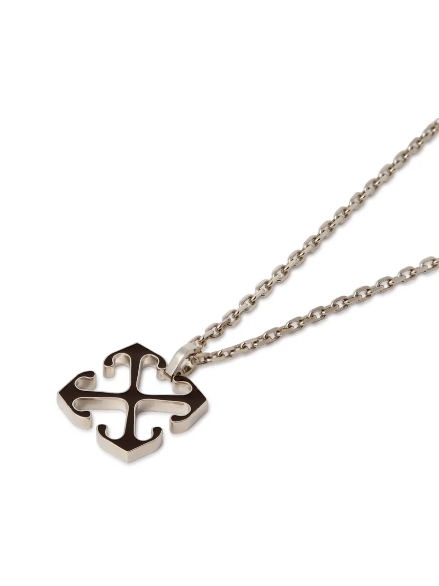 Off-White Enamel Arrow Pendant Necklace | Thumbnail 3 Off-White Enamel Arrow Pendant Necklace | Thumbnail 3