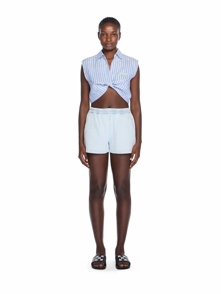 Off-White Striped Sleeveless Shirt | Thumbnail 2 Off-White Striped Sleeveless Shirt | Thumbnail 2