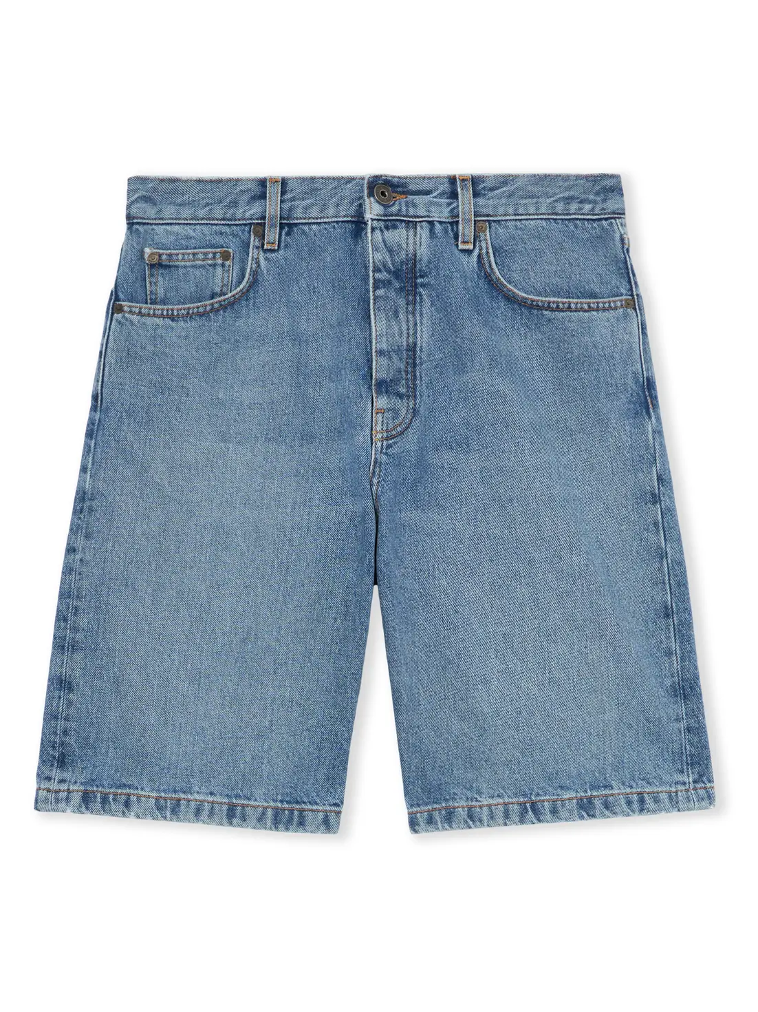 Off-White Half Arrow Denim Shorts