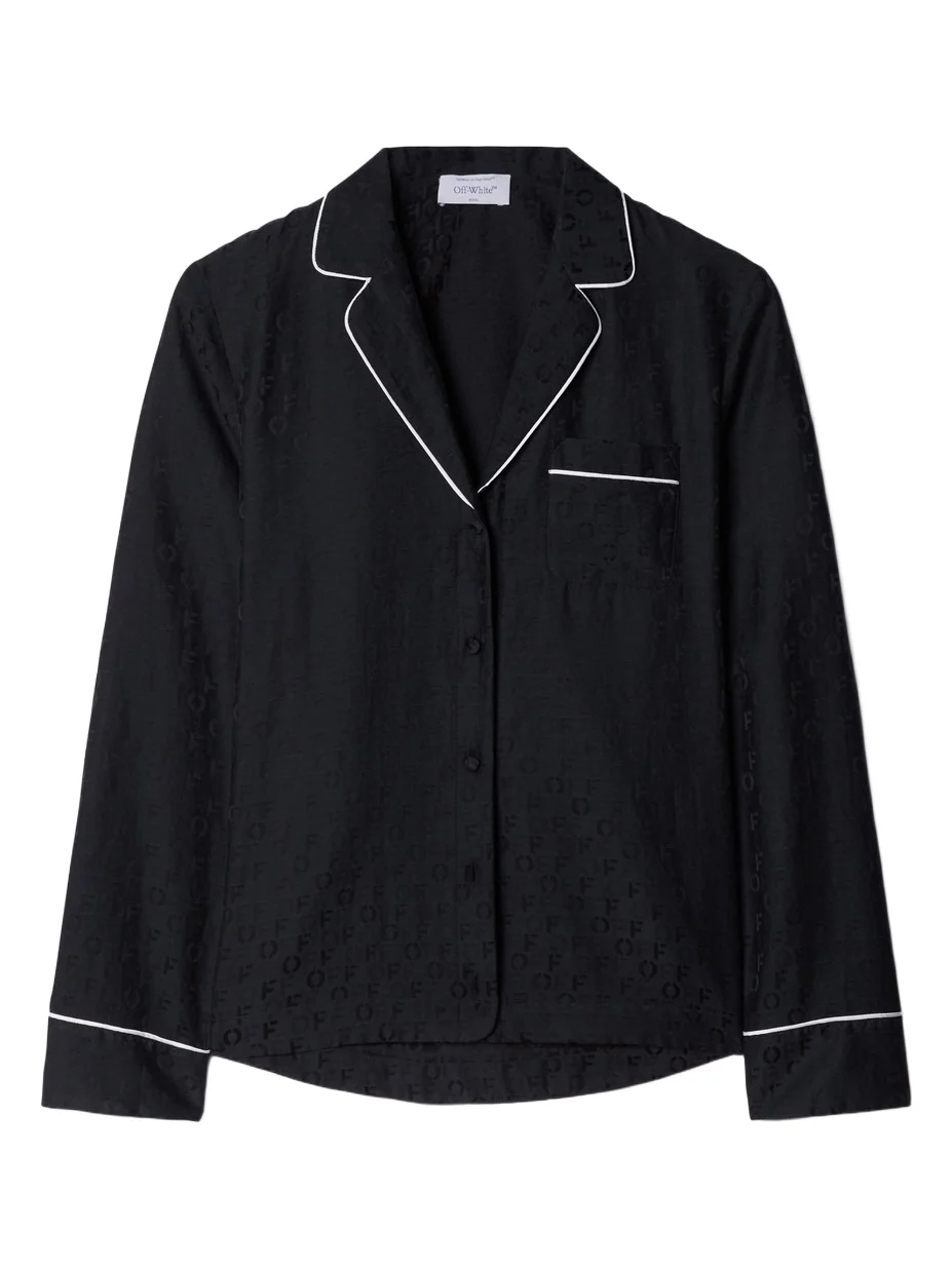 OFF JACQ PAJAMA LS SHIRT OFF JACQ PAJAMA LS SHIRT