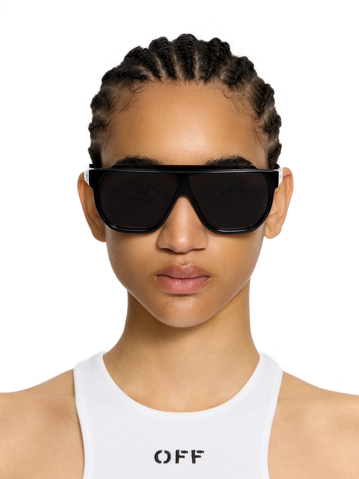 Off-White Earth Dark Grey Lens Sunglasses