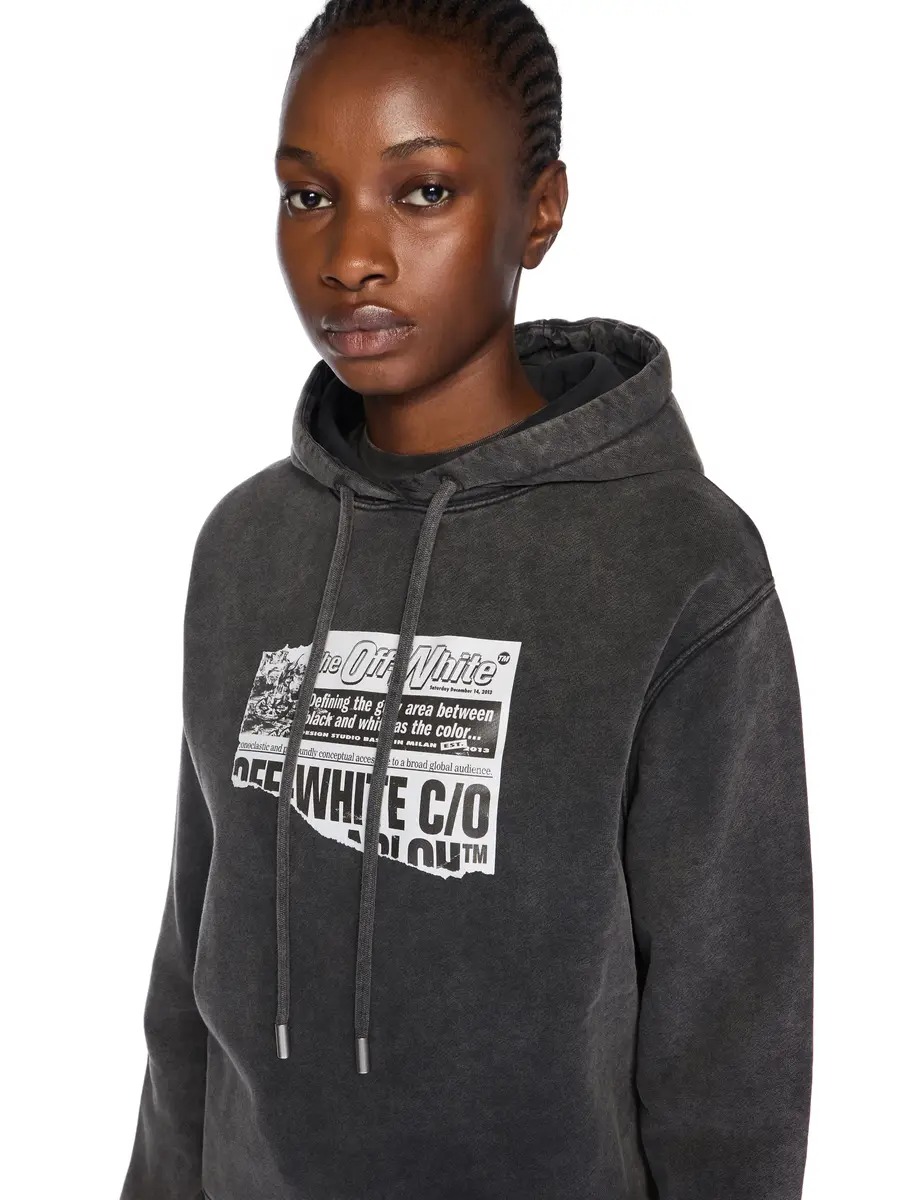 Off-White News Regular Logo Hoodie | Thumbnail 5 Off-White News Regular Logo Hoodie | Thumbnail 5