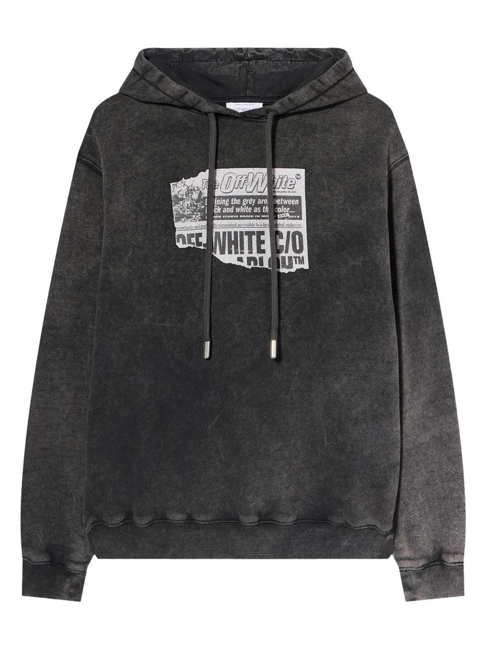 Off-White News Regular Logo Hoodie