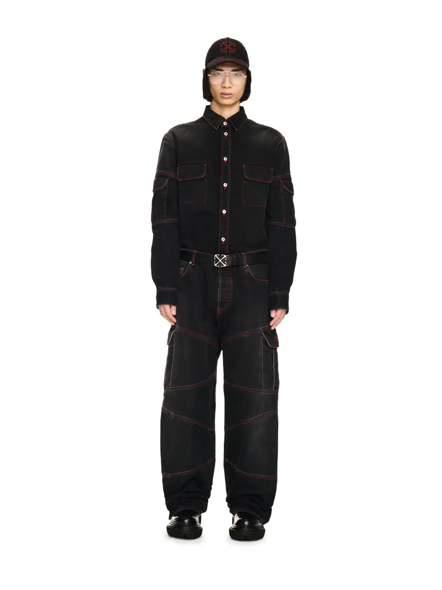 Off-White SCRIPT SAMURAI STRAIGHT JEANS | Thumbnail 2 Off-White SCRIPT SAMURAI STRAIGHT JEANS | Thumbnail 2