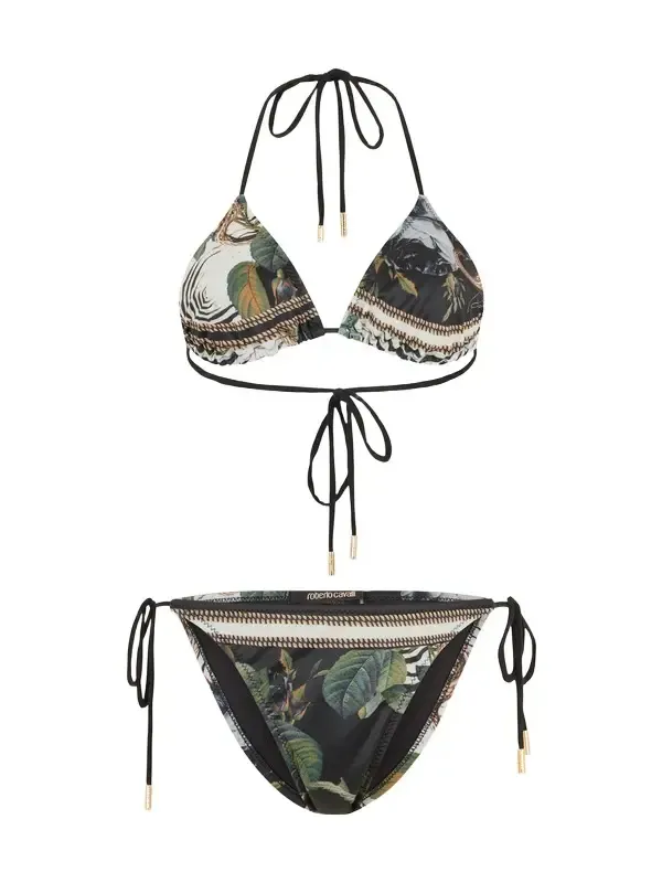 Roberto Cavalli Jewellery Foulard Print Bikini