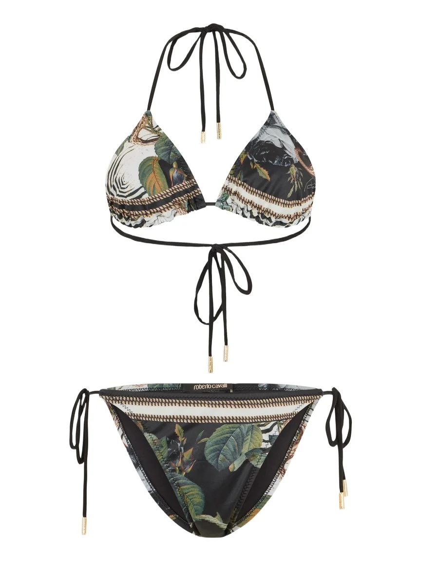 Roberto Cavalli Jewellery Foulard Print Bikini