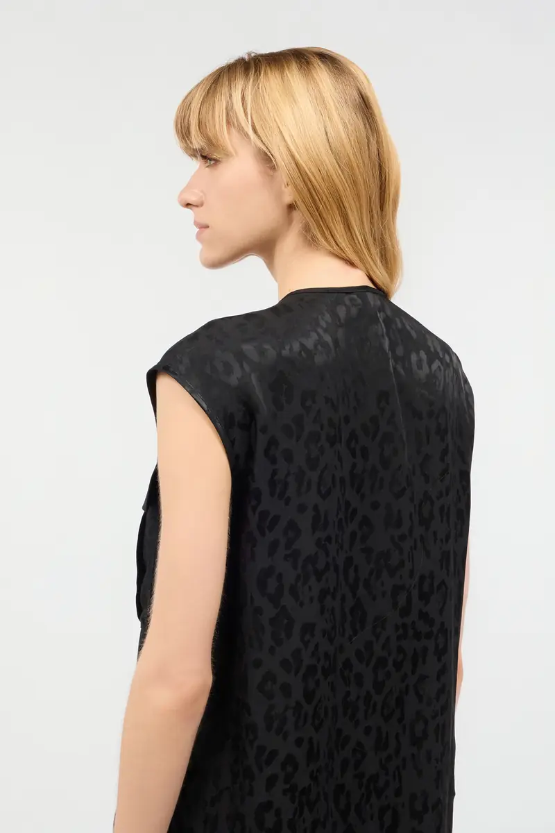Roberto Cavalli Sleeveless Top With Jaguar Skin Design | Thumbnail 5 Roberto Cavalli Sleeveless Top With Jaguar Skin Design | Thumbnail 5