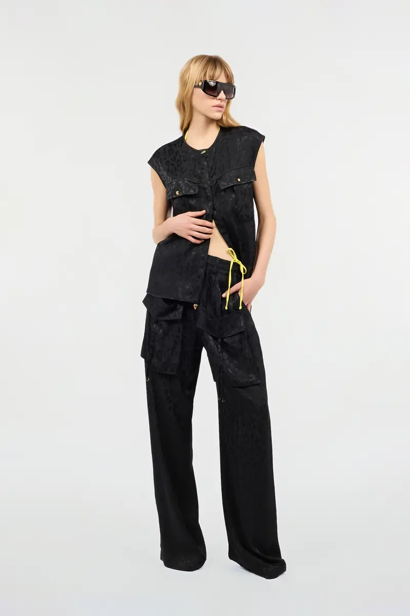 Roberto Cavalli Sleeveless Top With Jaguar Skin Design | Thumbnail 6 Roberto Cavalli Sleeveless Top With Jaguar Skin Design | Thumbnail 6