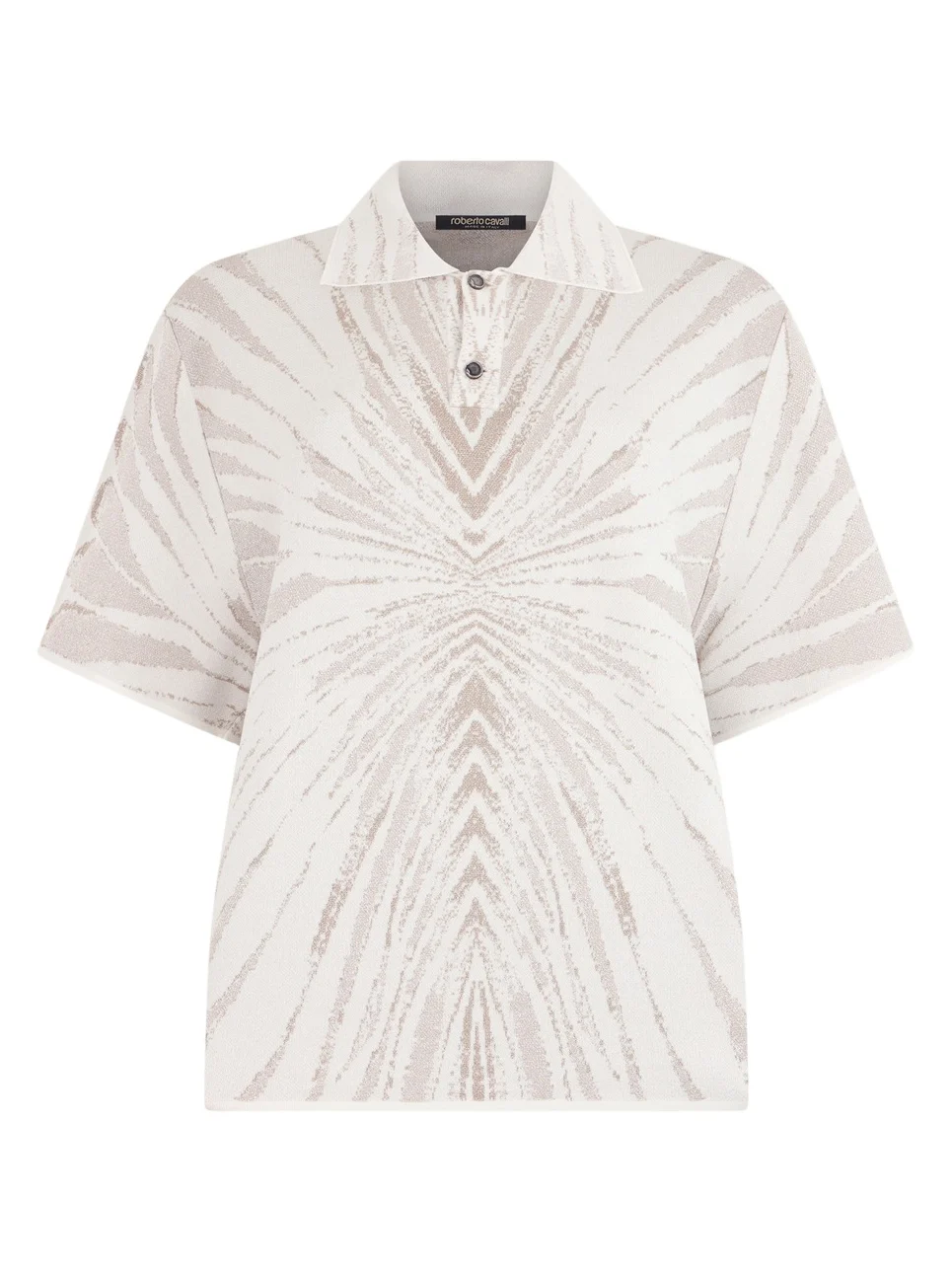 Knitted Polo With Ray Motif