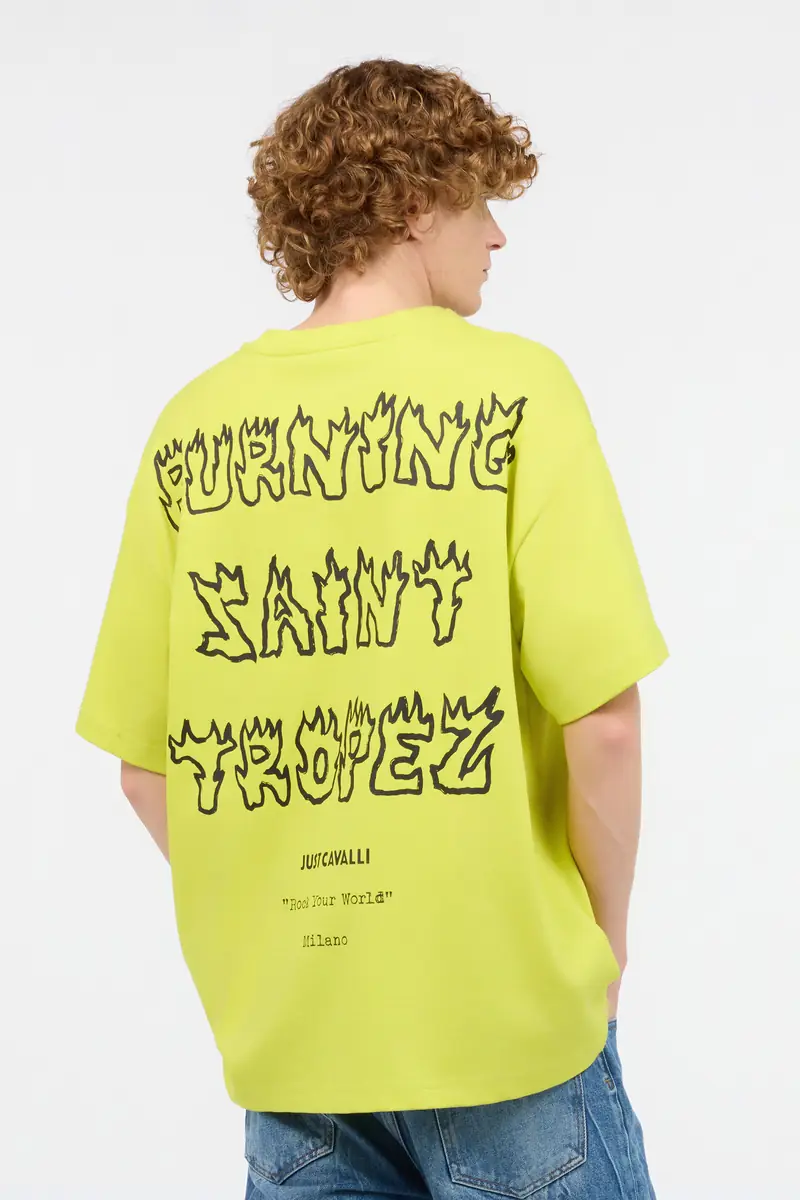 Roberto Cavalli T-Shirt With Flaming Lettering | Thumbnail 3