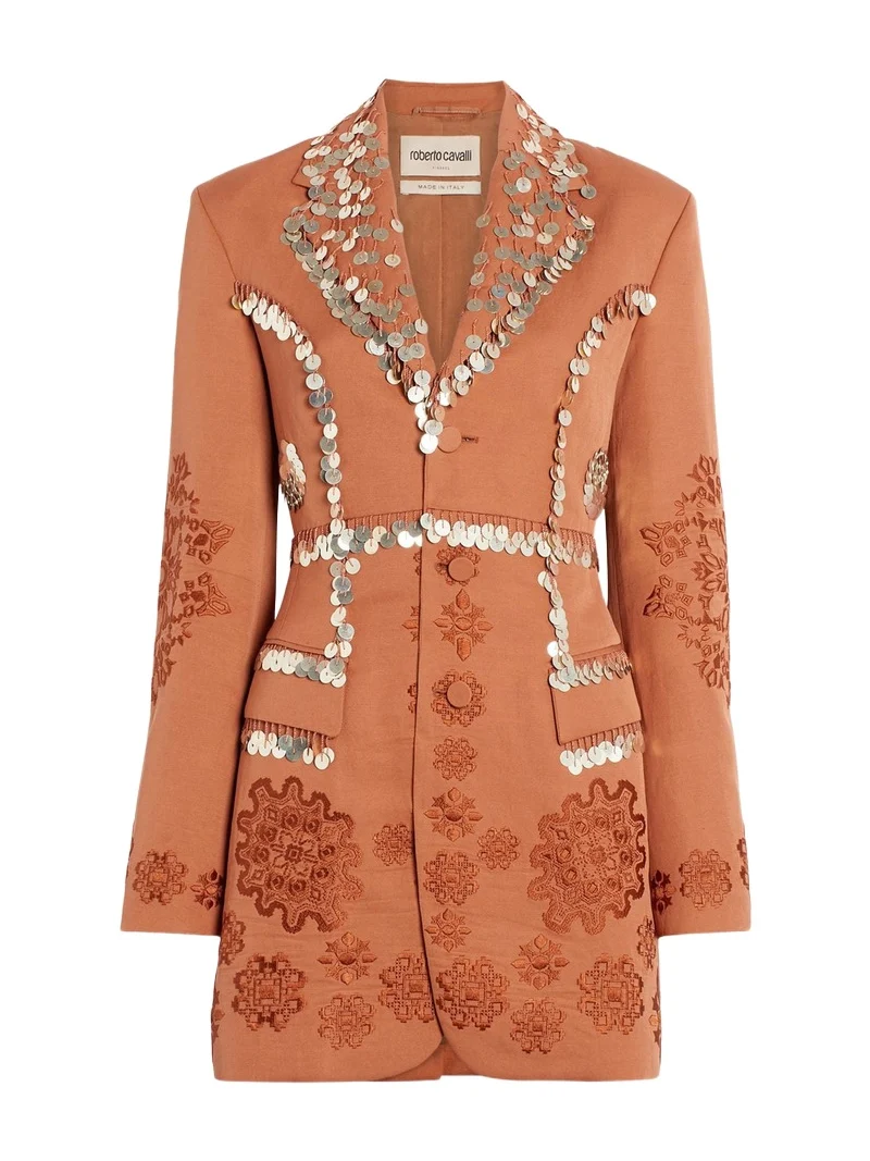 Paillettes embroidered tailored jacket Paillettes embroidered tailored jacket