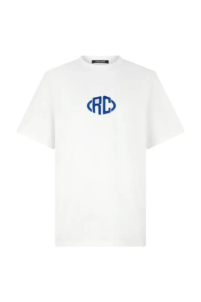 Cotton T-Shirt With Monogram Cotton T-Shirt With Monogram