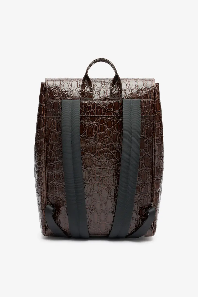 Roberto Cavalli Crocodile Scale-Effect Backpack | Thumbnail 3 Roberto Cavalli Crocodile Scale-Effect Backpack | Thumbnail 3