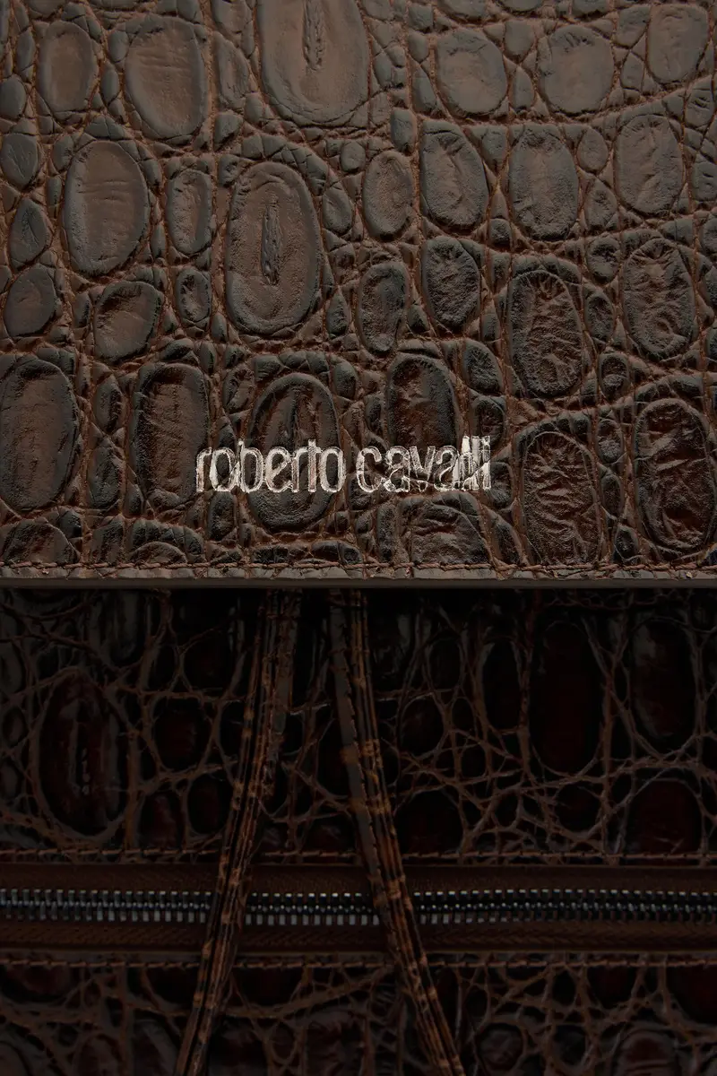 Roberto Cavalli Crocodile Scale-Effect Backpack | Thumbnail 4 Roberto Cavalli Crocodile Scale-Effect Backpack | Thumbnail 4
