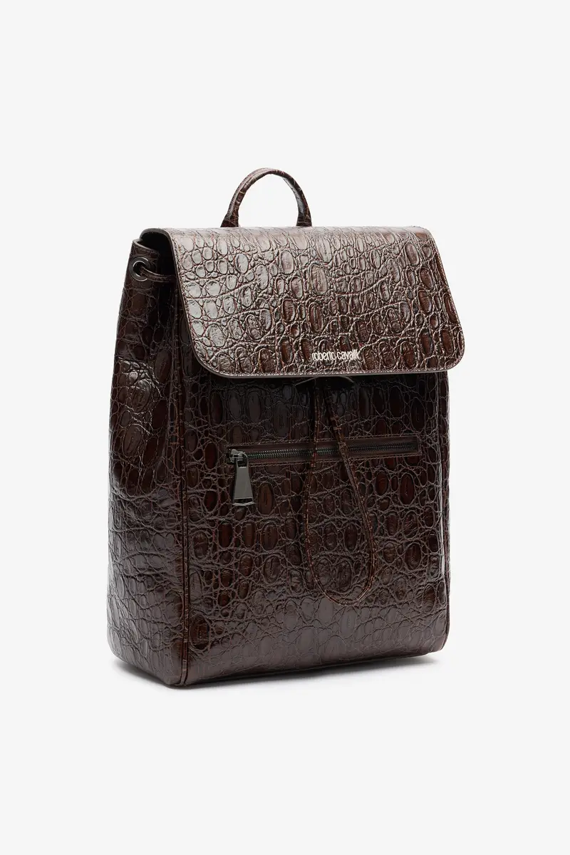 Roberto Cavalli Crocodile Scale-Effect Backpack | Thumbnail 5 Roberto Cavalli Crocodile Scale-Effect Backpack | Thumbnail 5