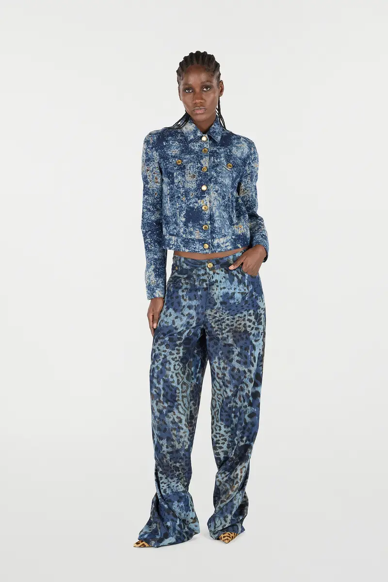 Roberto Cavalli Denim Jacket With Discoloration | Thumbnail 7
