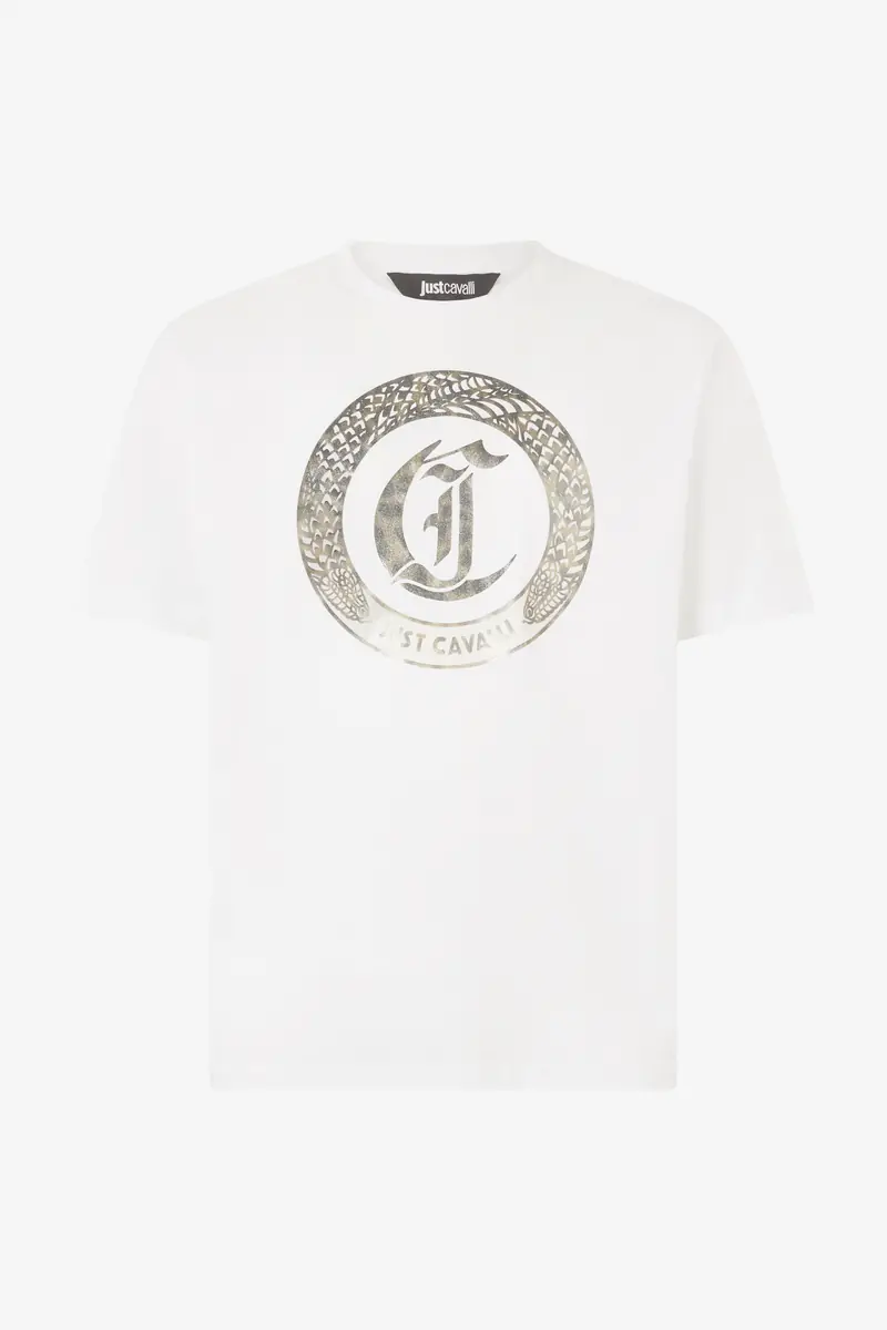Roberto Cavalli T-Shirt With Front Logo Print | Thumbnail 2