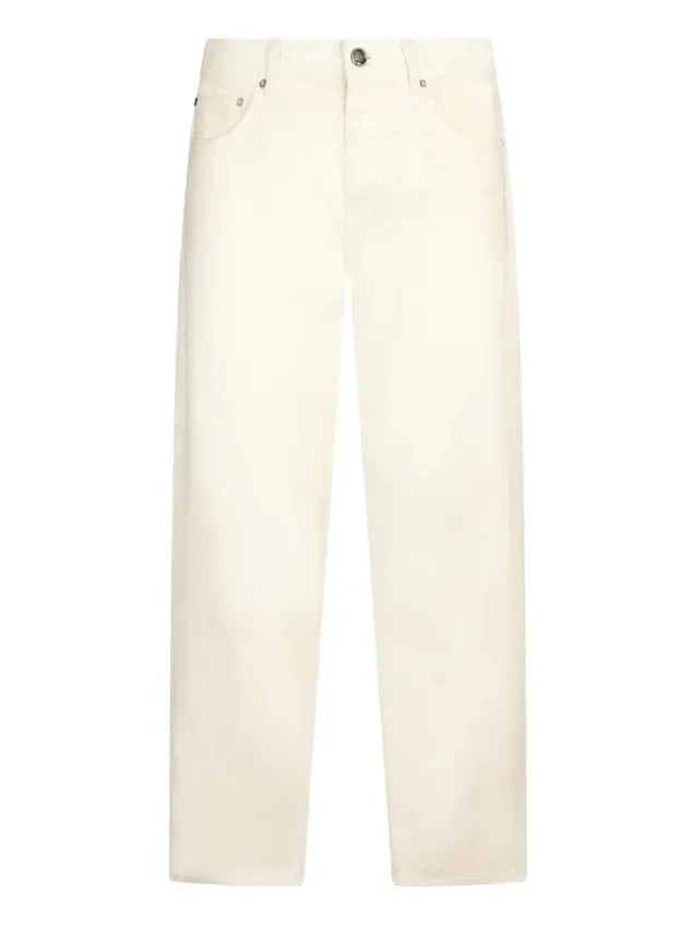 Roberto Cavalli Cream Five Pocket Jeans
