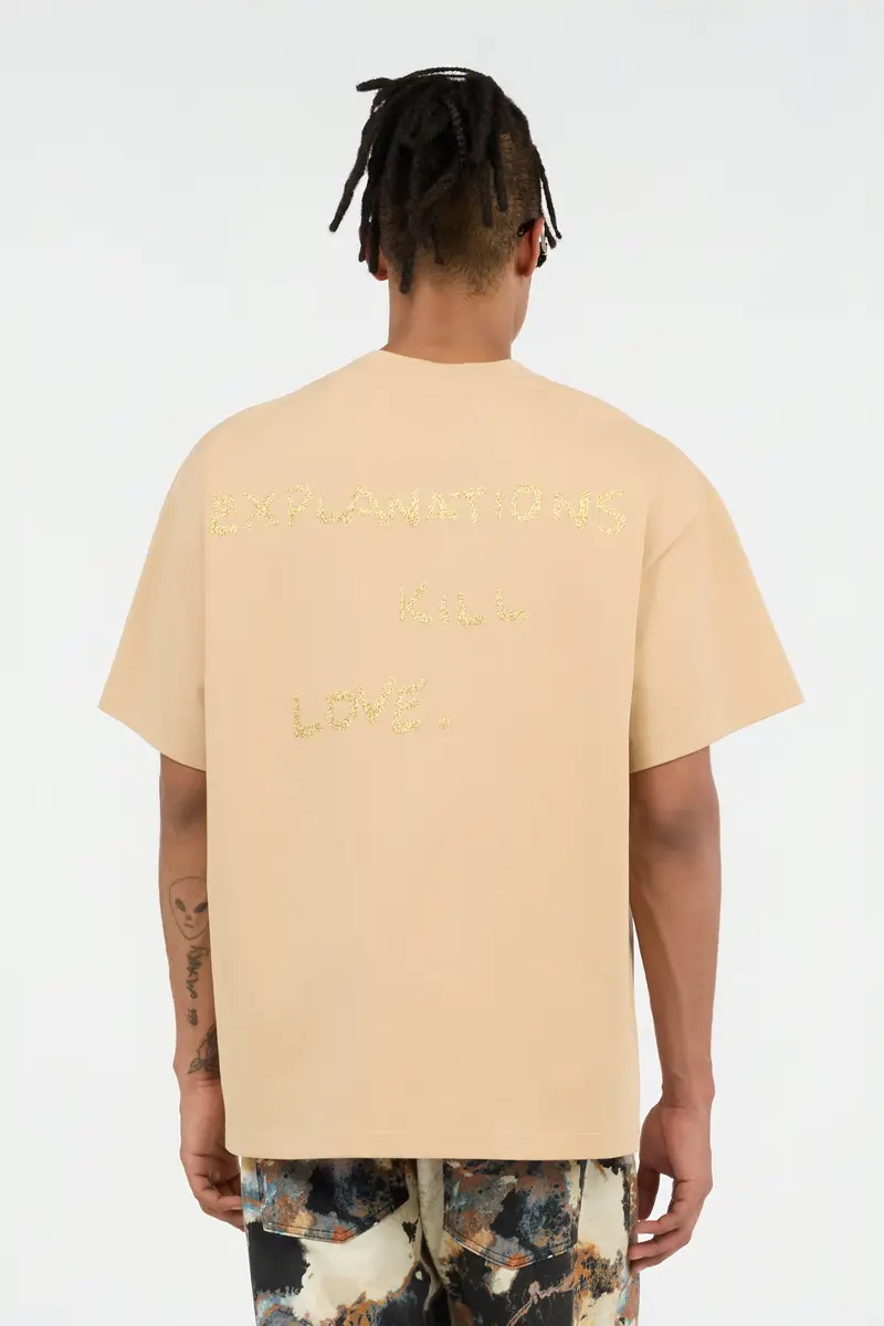 Roberto Cavalli Beige Graphic Print T-shirt | Thumbnail 3 Roberto Cavalli Beige Graphic Print T-shirt | Thumbnail 3