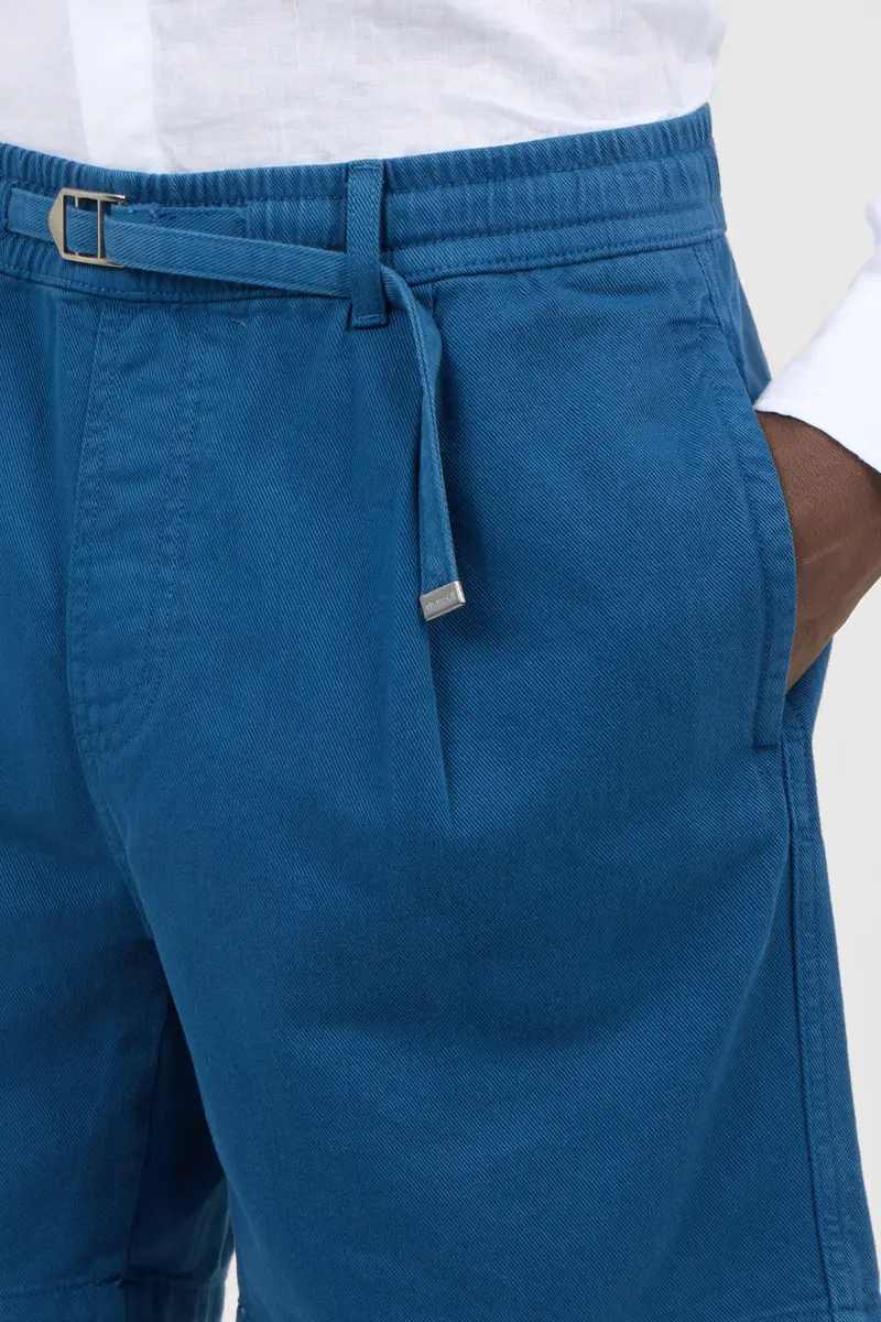 Roberto Cavalli Blue Pleated Bermuda Shorts | Thumbnail 4 Roberto Cavalli Blue Pleated Bermuda Shorts | Thumbnail 4