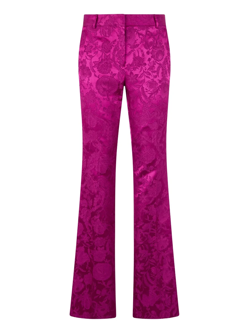 Roberto Cavalli Florentine Flowers Jacquard Flare Pants