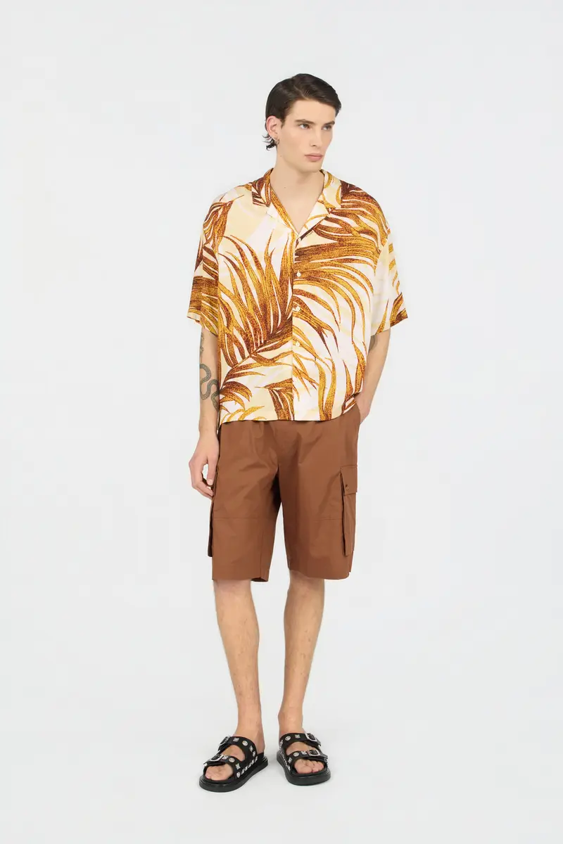 Roberto Cavalli Golden Palm Print Shirt | Thumbnail 6 Roberto Cavalli Golden Palm Print Shirt | Thumbnail 6