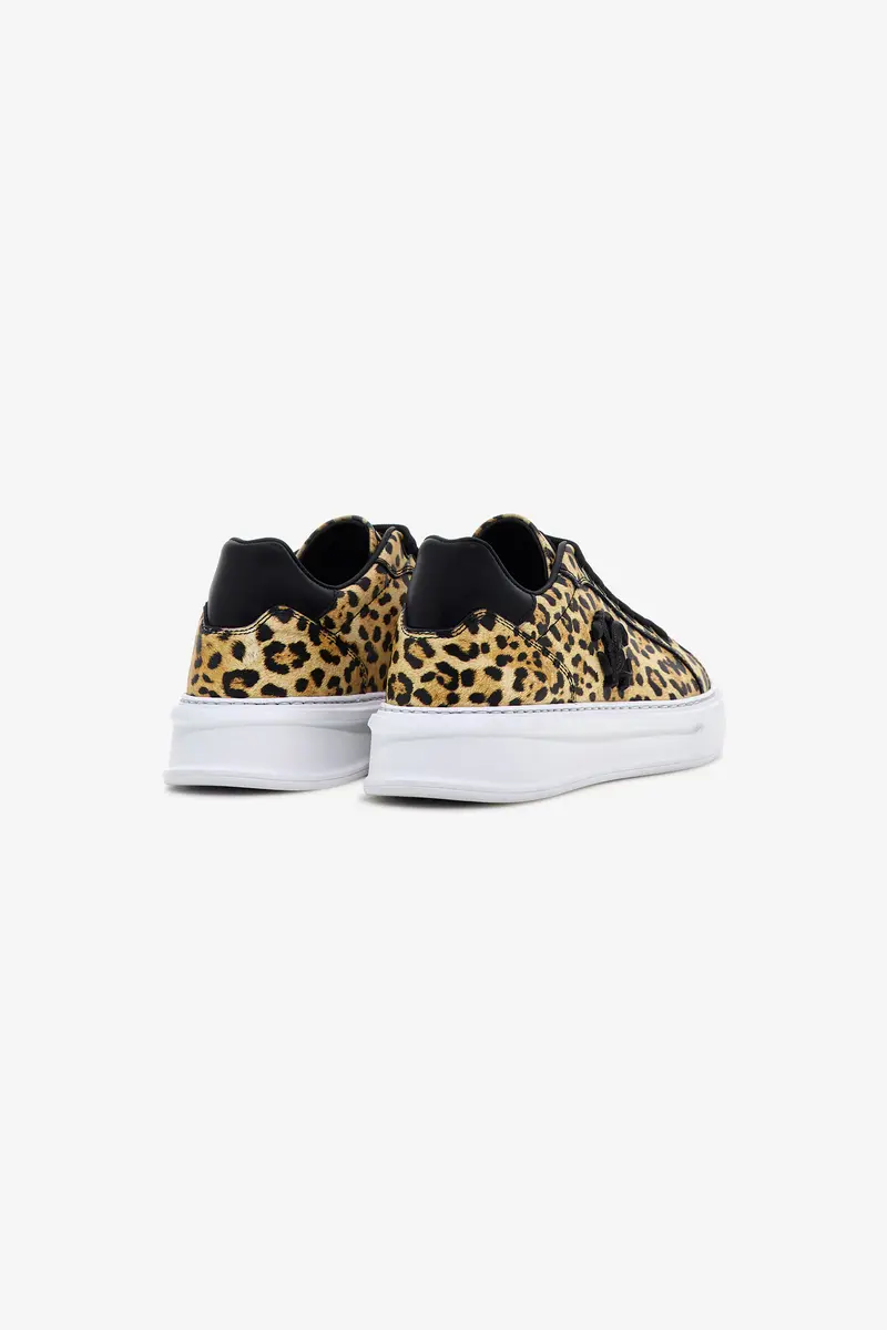 Roberto Cavalli Low-Top Sneakers with Jaguar Print | Thumbnail 3