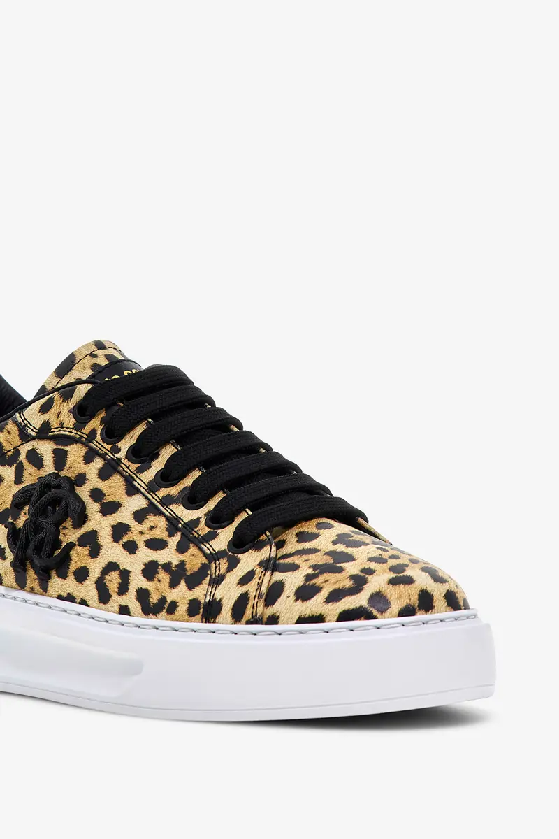 Roberto Cavalli Low-Top Sneakers with Jaguar Print | Thumbnail 4