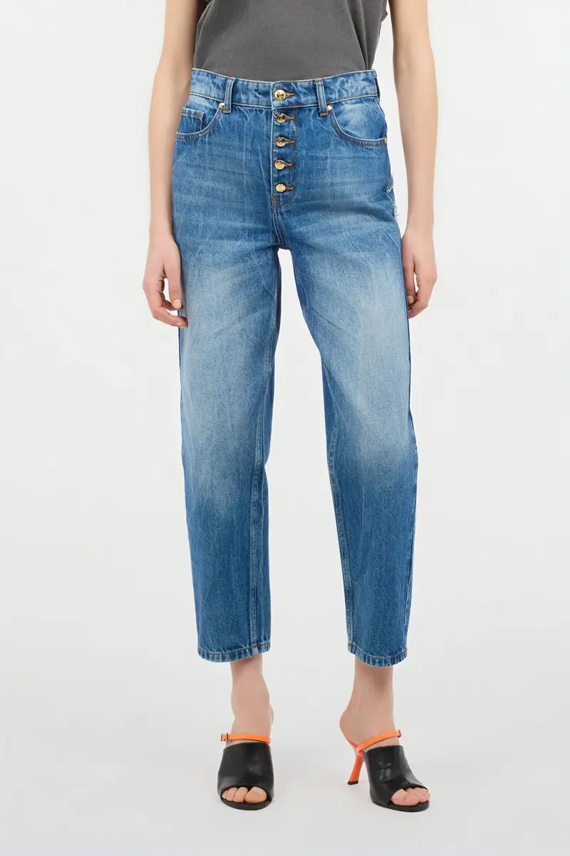 Roberto Cavalli Cropped Jeans With Logo On The Back | Thumbnail 2 Roberto Cavalli Cropped Jeans With Logo On The Back | Thumbnail 2