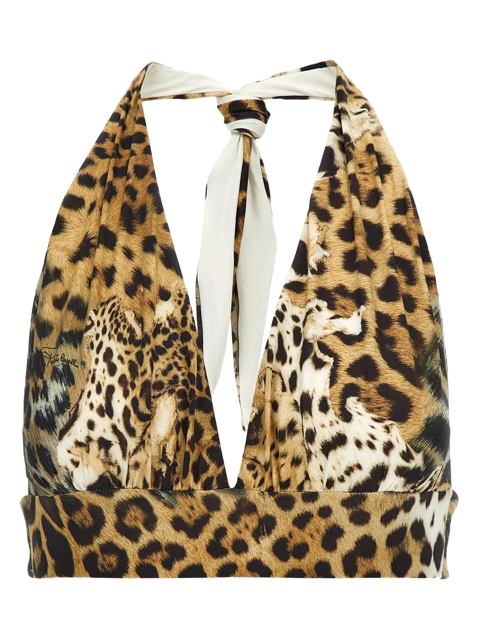 Roberto Cavalli Triangle bikini with Jaguar Skin