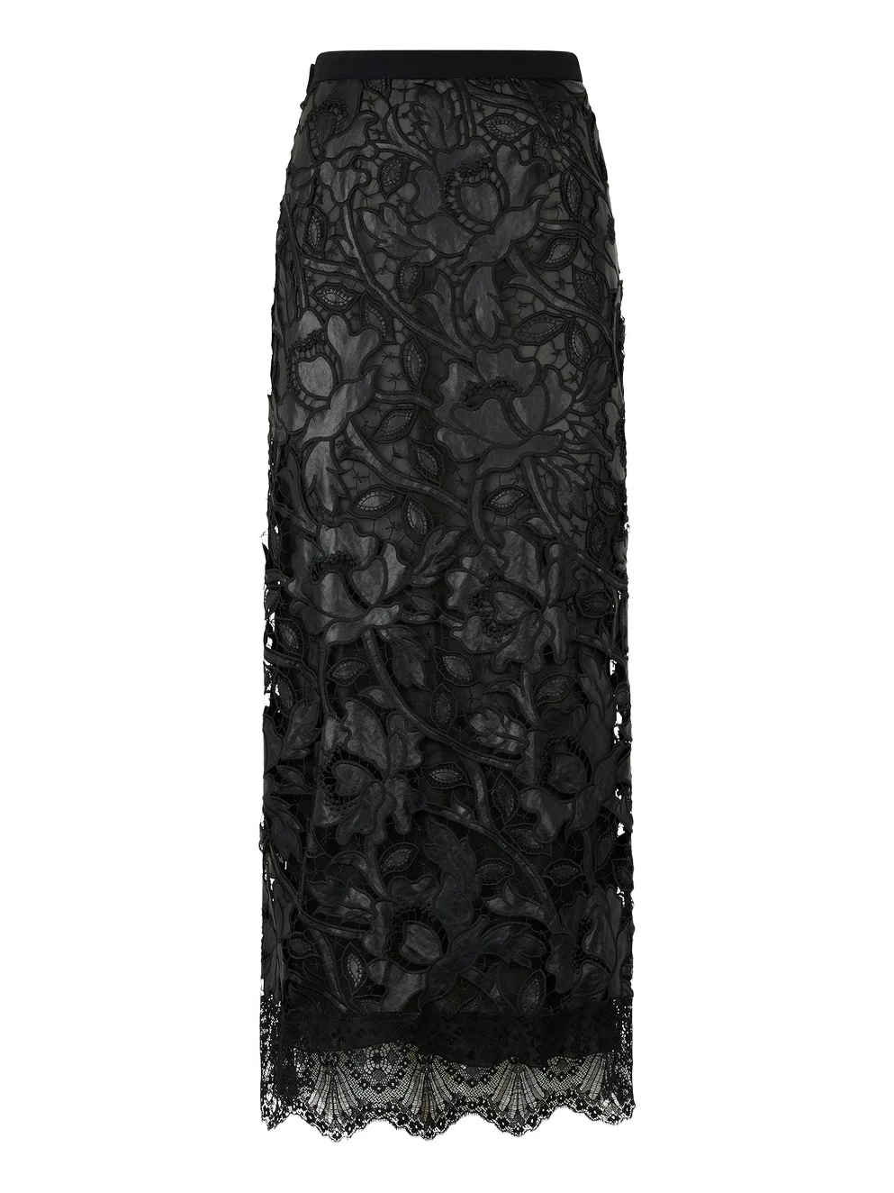 Long Skirt With All-Over Floral Pattern Long Skirt With All-Over Floral Pattern
