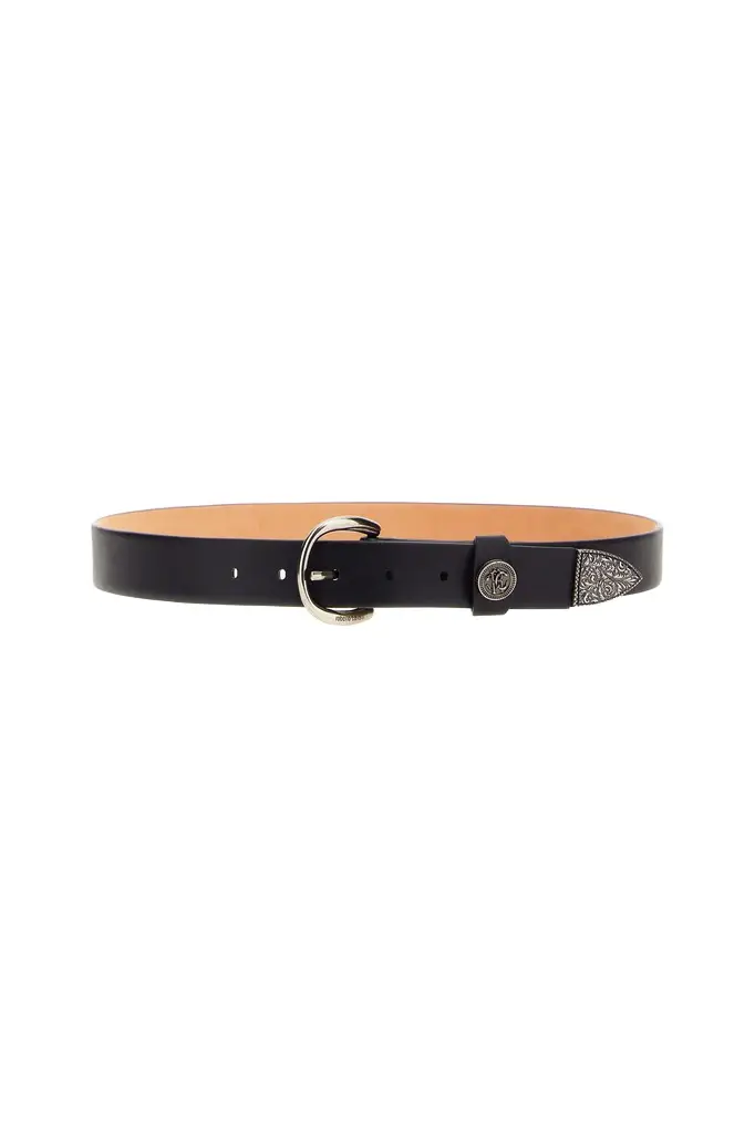 Roberto Cavalli Leather Belt with Buckle | Image 1 Roberto Cavalli Leather Belt with Buckle | Image 1