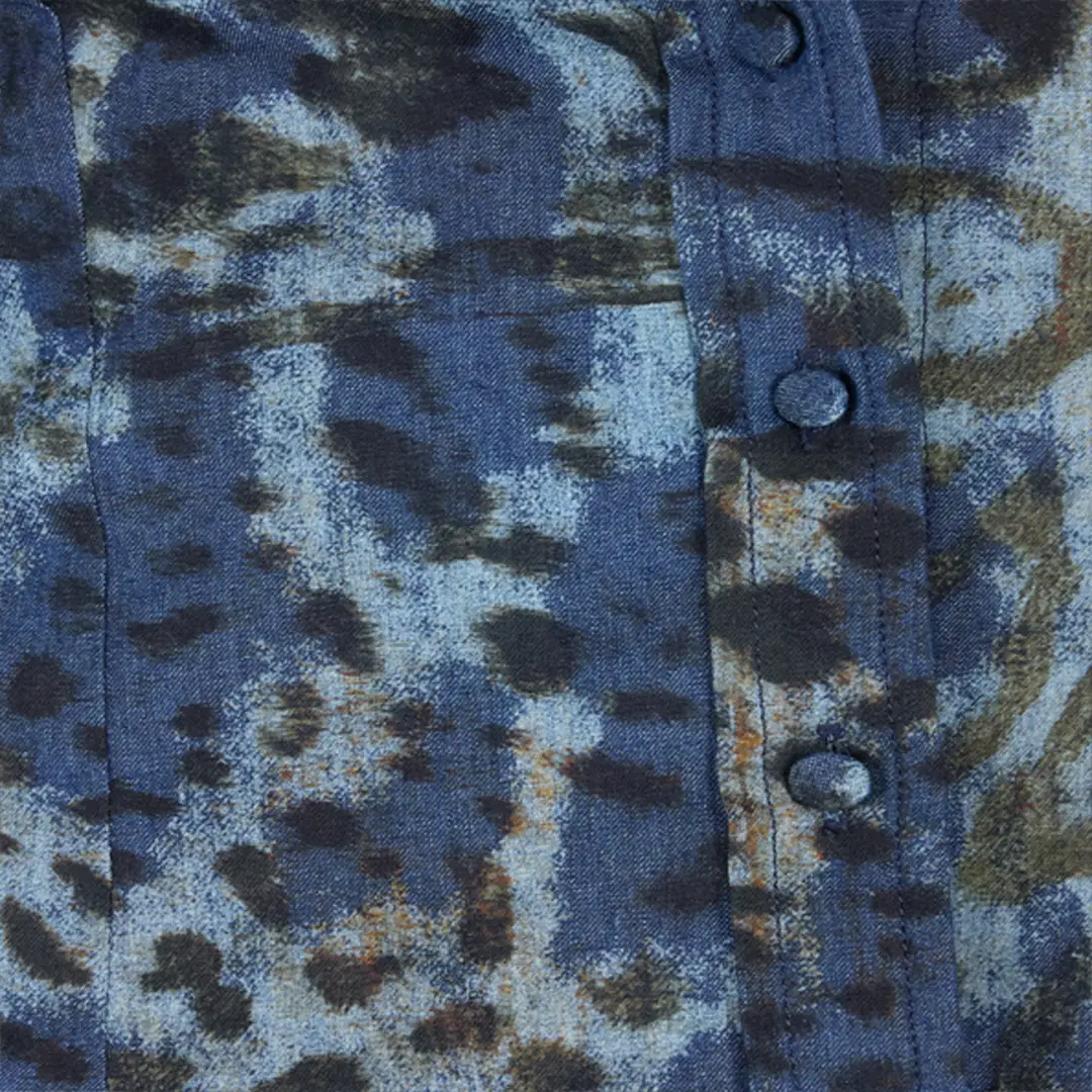 Roberto Cavalli Cotton Shirt With Jaguar Skin Print | Thumbnail 4 Roberto Cavalli Cotton Shirt With Jaguar Skin Print | Thumbnail 4